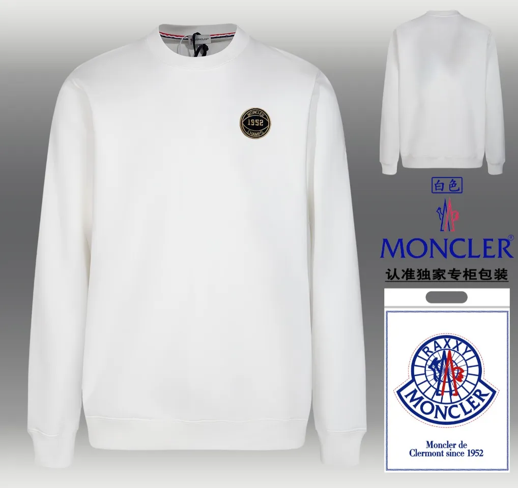 📦 📦 【 In Stock】 〖 𝐌𝐎𝐍𝐂𝐋𝐄𝐑~ 〗 440g 2025 ， ， Premium ， ， ！ ：Black White Size：S M L XL 2XL